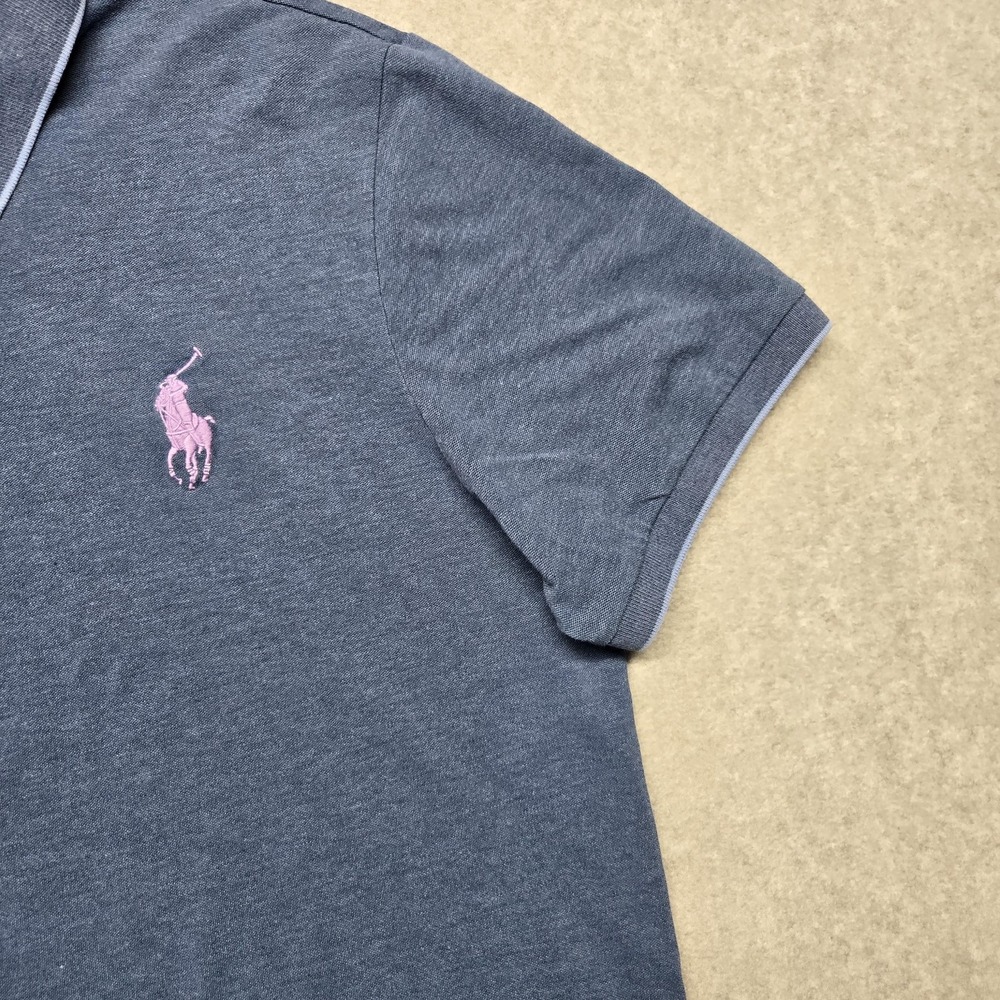 Polo Golf Ralph Lauren Polo Shirt Mens XL Blue Pro Fit Big Pony Casual Peru - Picture 5 of 16